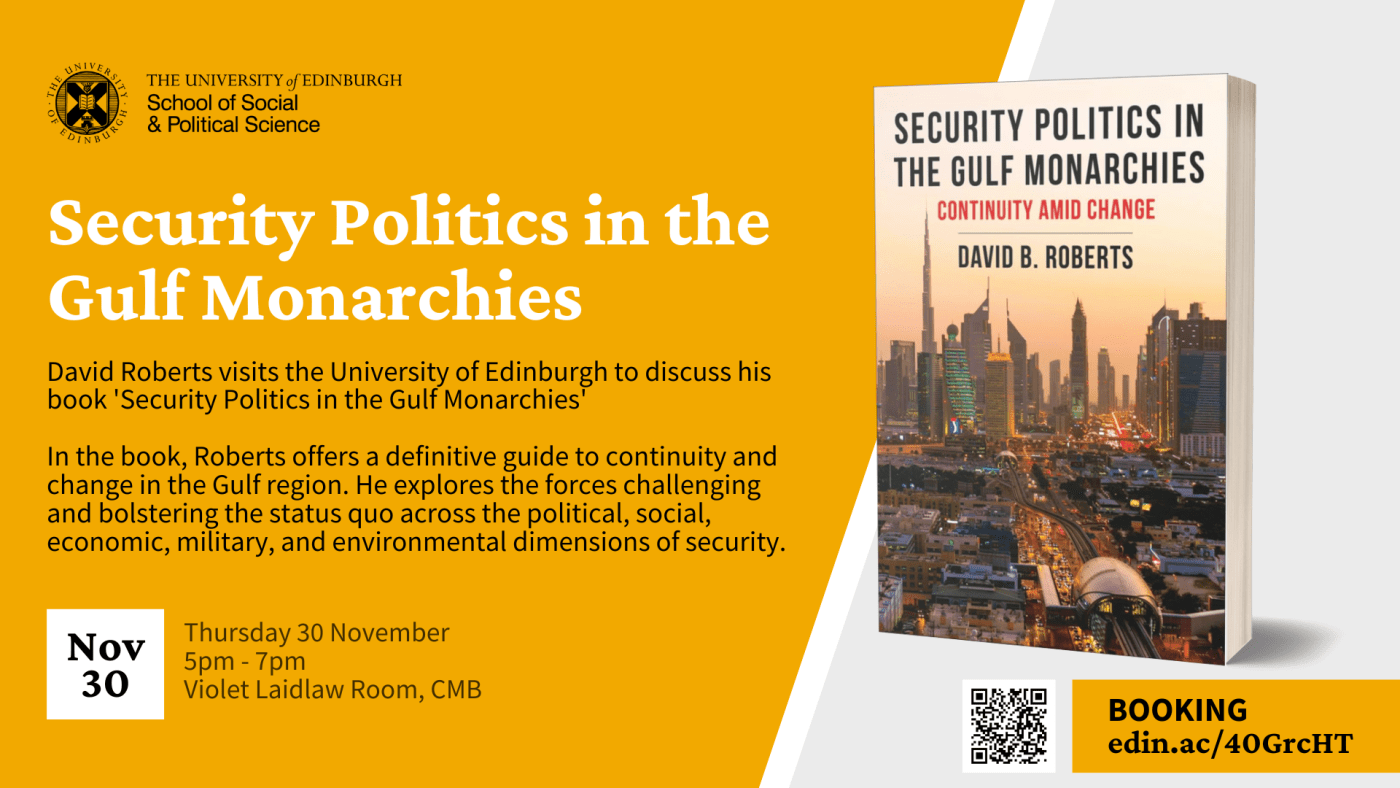 Book launch of Security Politics in Gulf Monarchies