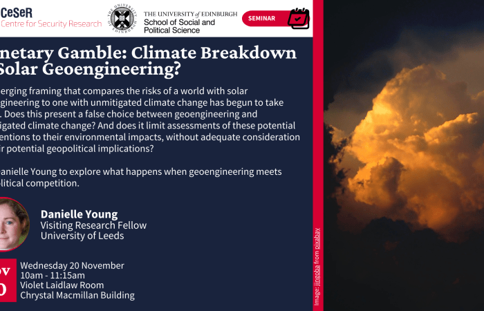 Planetary Gamble: Climate Breakdown or Solar Geoengineering?